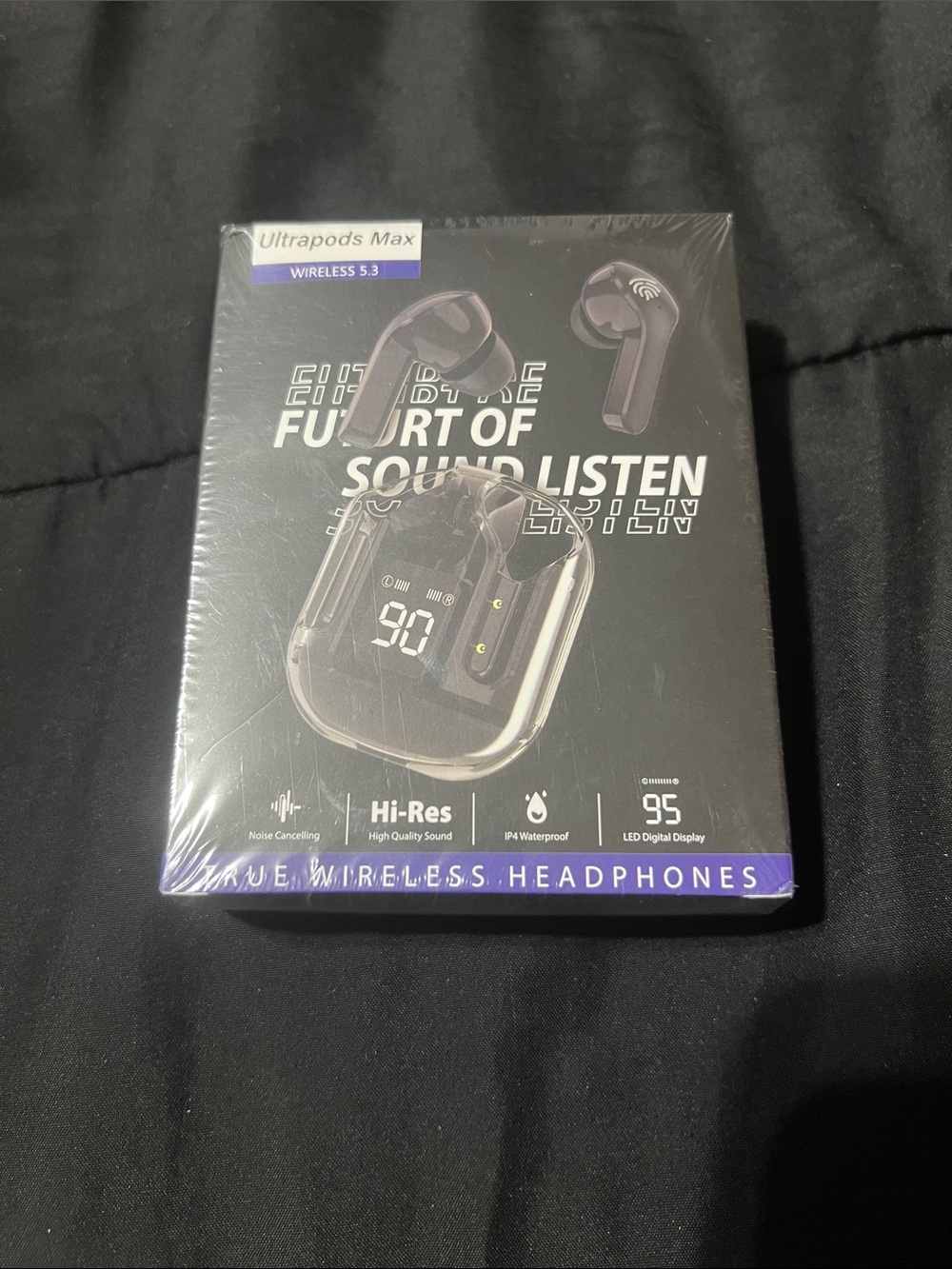 Ultrapods Max Wireless Earbuds in Black